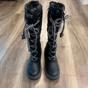 NEW Pajar Canada Waterproof Tall Snow Winter Boots NWT Black - Size 6 / 6.5